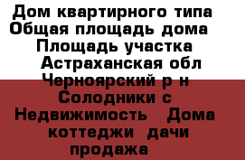 Дом квартирного типа › Общая площадь дома ­ 42 › Площадь участка ­ 435 - Астраханская обл., Черноярский р-н, Солодники с. Недвижимость » Дома, коттеджи, дачи продажа   